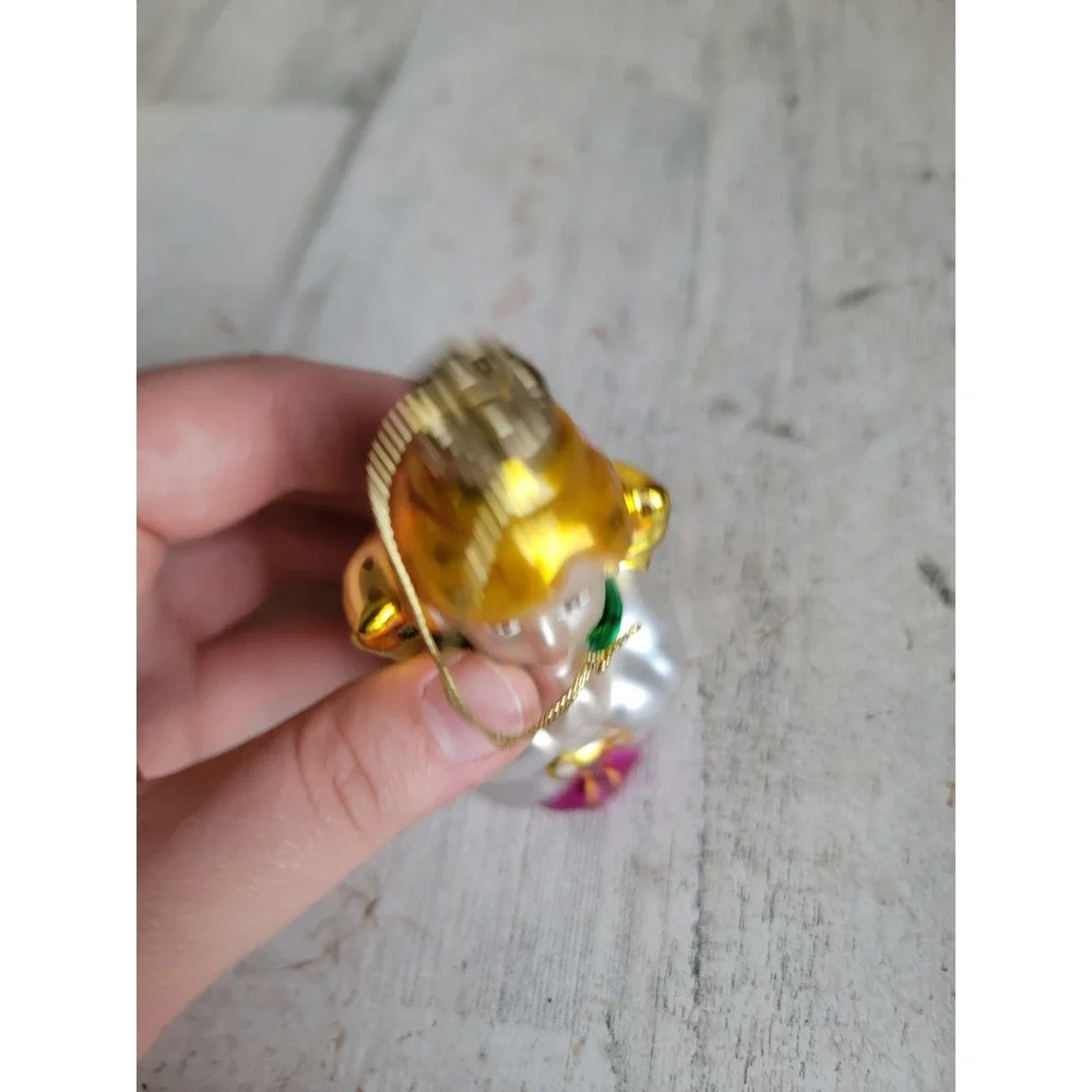 Vintage glass praying Angel‎ girl ornament Xmas religious